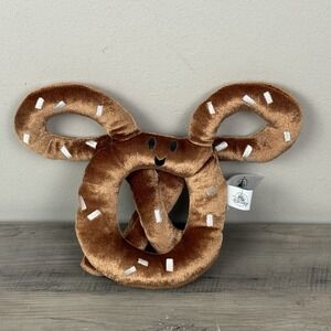 Disney Parks Plush Food Series Mickey Mouse Ears Pretzel Plush Stuffed Toy